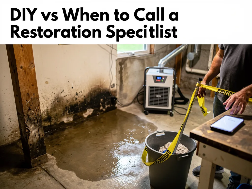 DIY vs When to Call a Restoration Specialist